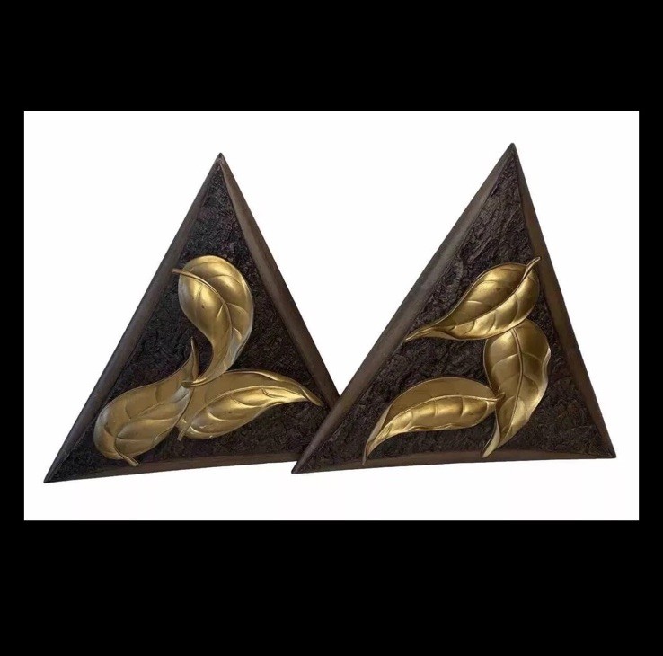 VERY RARE 😊 Vintage Burwood Alex MCM 2 Wall Art Wood Plaques fun