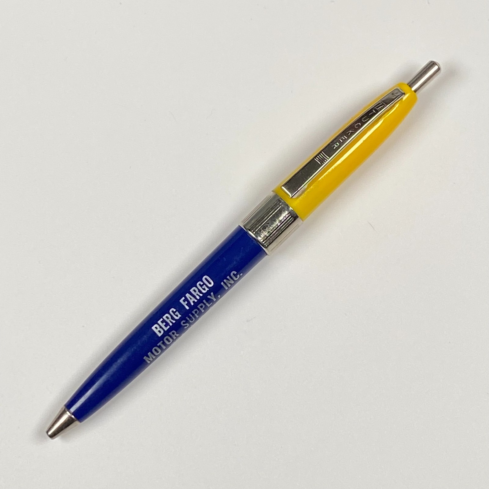 Vintage Tucker Monroe Berg Fargo Motor Supply Inc. Ballpoint Pen North Dakota