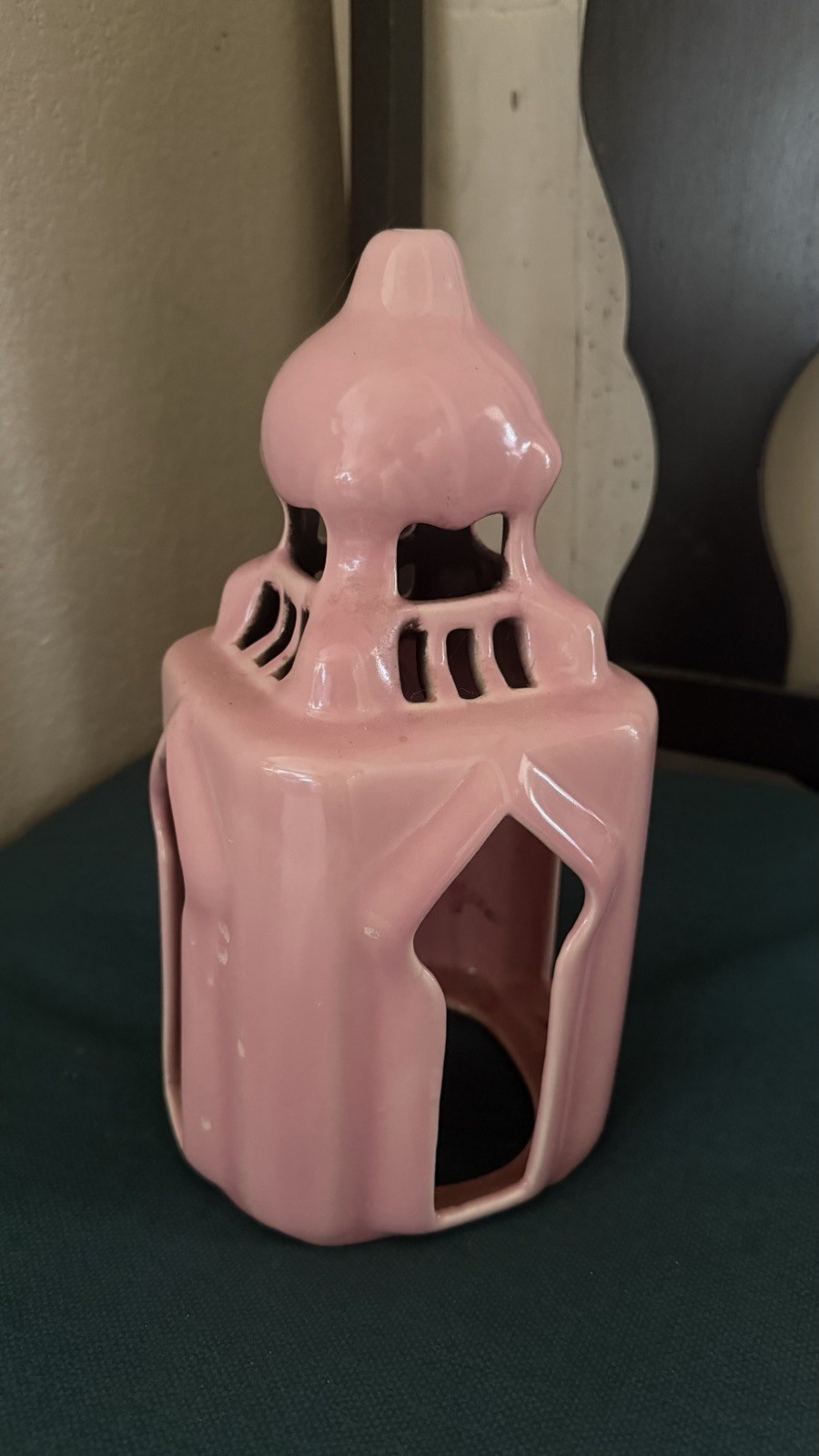 Royal Hawaiian Hotel Cupola Candle Holder Vintage Pink Palace of the Pacific