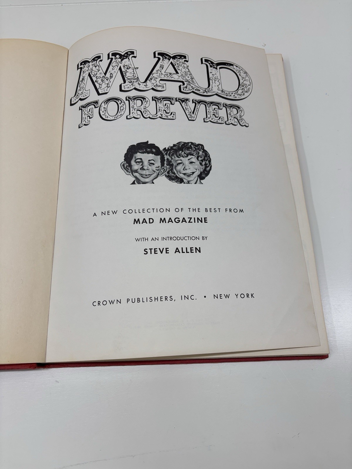 MAD FOREVER Hardcover - missing cover jacket 1st PRINT 1959 Excellent Shape