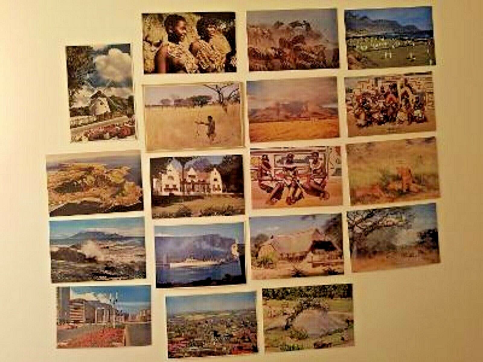 Vintage South Africa Postcards Zulu Girls Ndebele Tribe Cape Town Lot Of 18 NOS