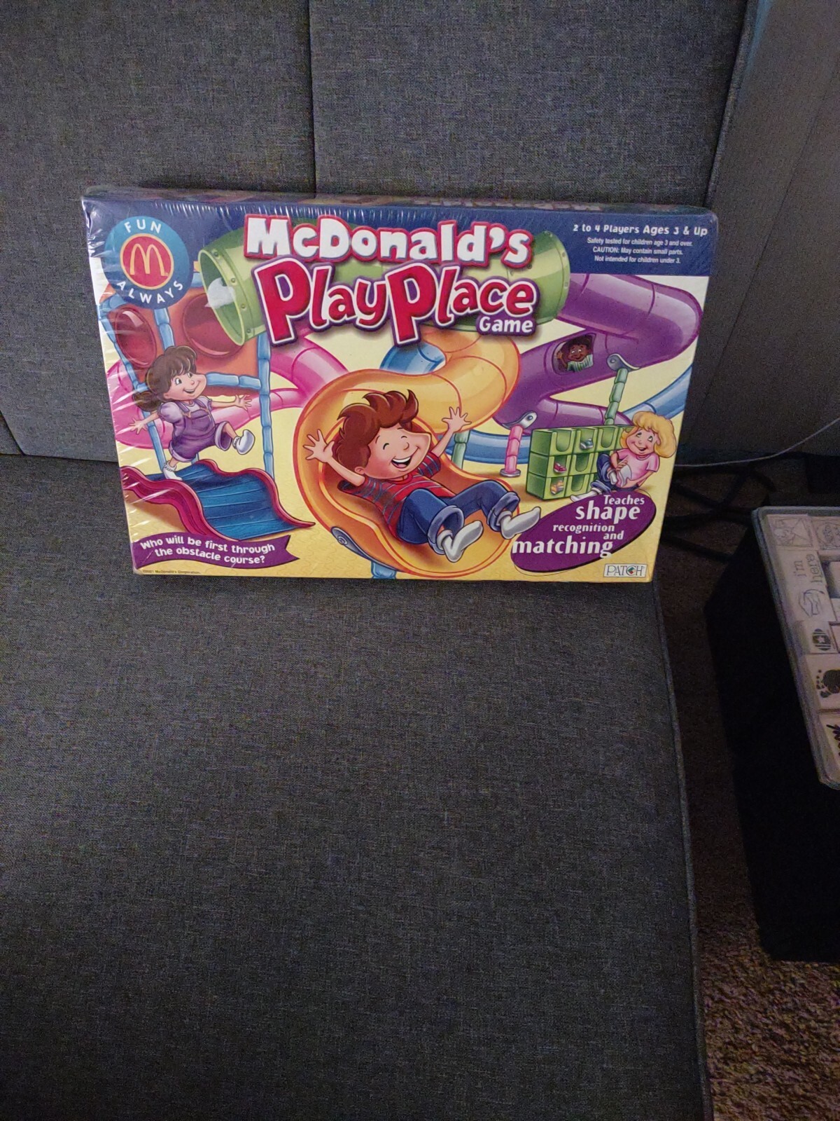 McDonald\'s Play place Y2K 2001 Teach Shapes Recognition Matching Board Game, New McDonald\'s Play place Y2K 2001 Teach Shapes Recognition Matching Board Game, New