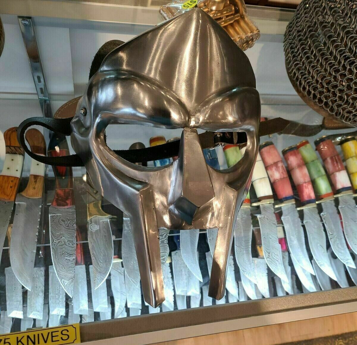 MF Doom Gladiator Mask Mad Villain 18g Mild Steel Face Armor Replica Halloween