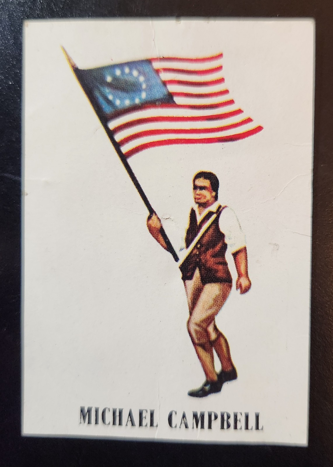 Michael Campbell Vintage Marx Warriors of The World Revolutionary War Card