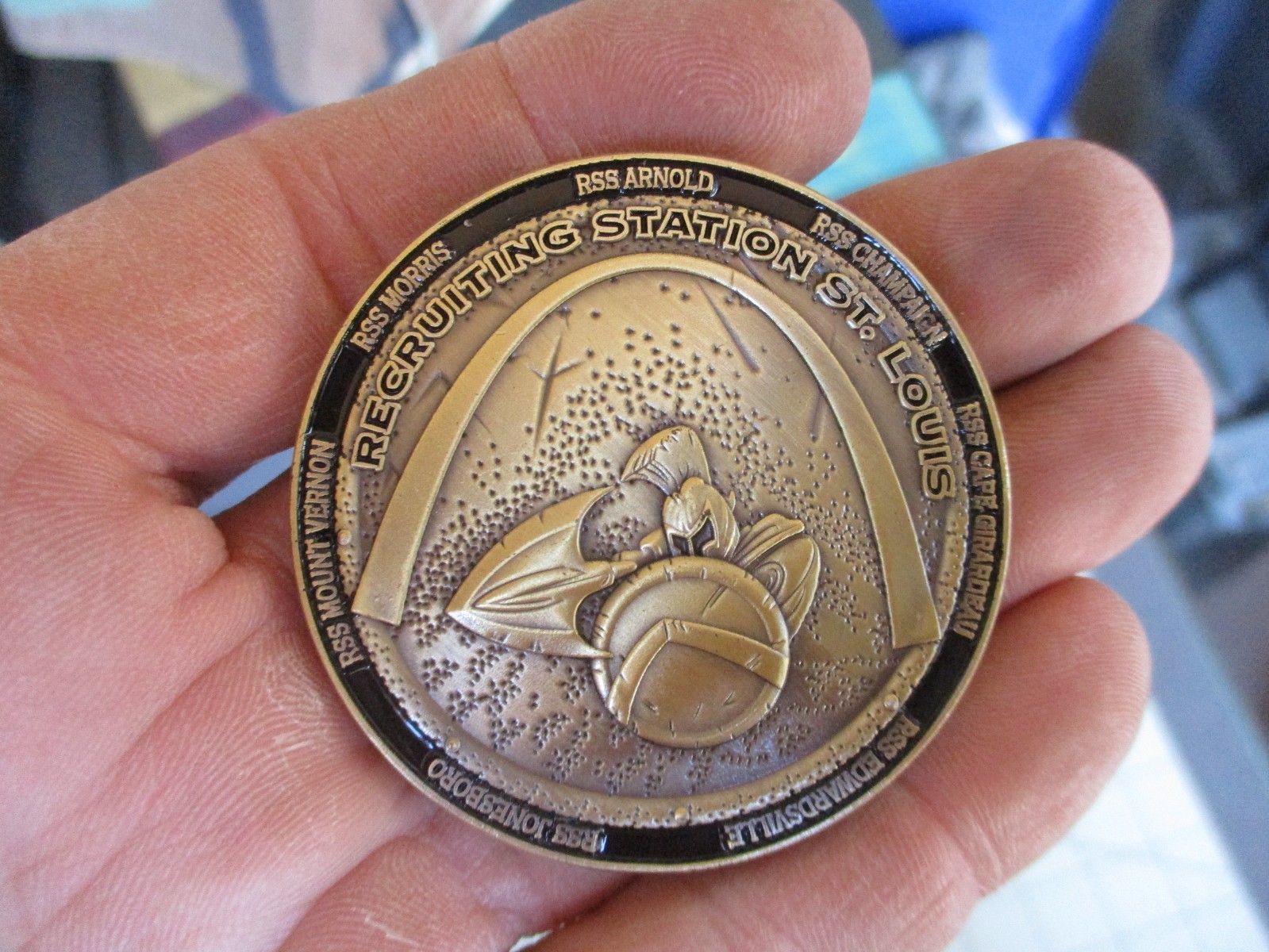 USMC Unit Challenge Coin: Recruiting Station St. Louis, Gateway to the Corps