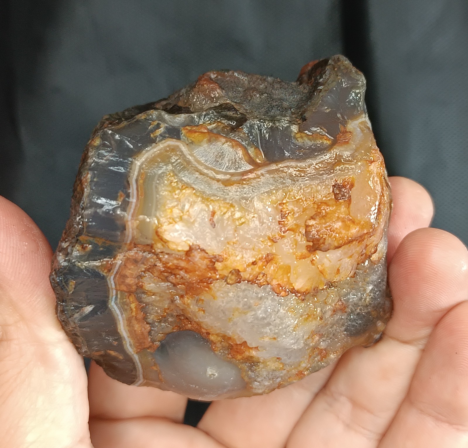 375g/0.83 lb turkish uncut agate stone rough,gemstone, customs duty included
