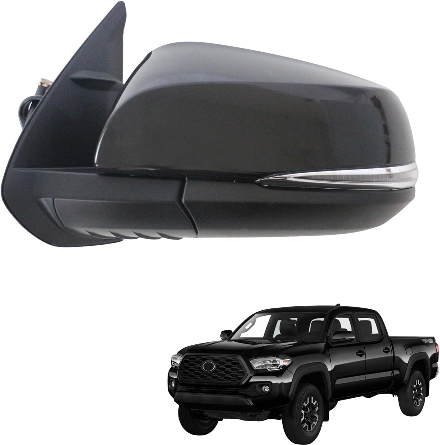 Letf Driver Side View Mirror replacement for TOYOTA Tacoma 2016-2023 Accessories