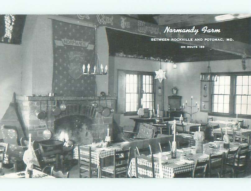 1940\'s NORMANDY FARM RESTAURANT Rockville And Potomac Maryland MD W6643
