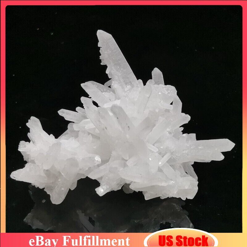 100g Natural Gemstone White Clear Quartz Healing Crystal Point Cluster Specimens
