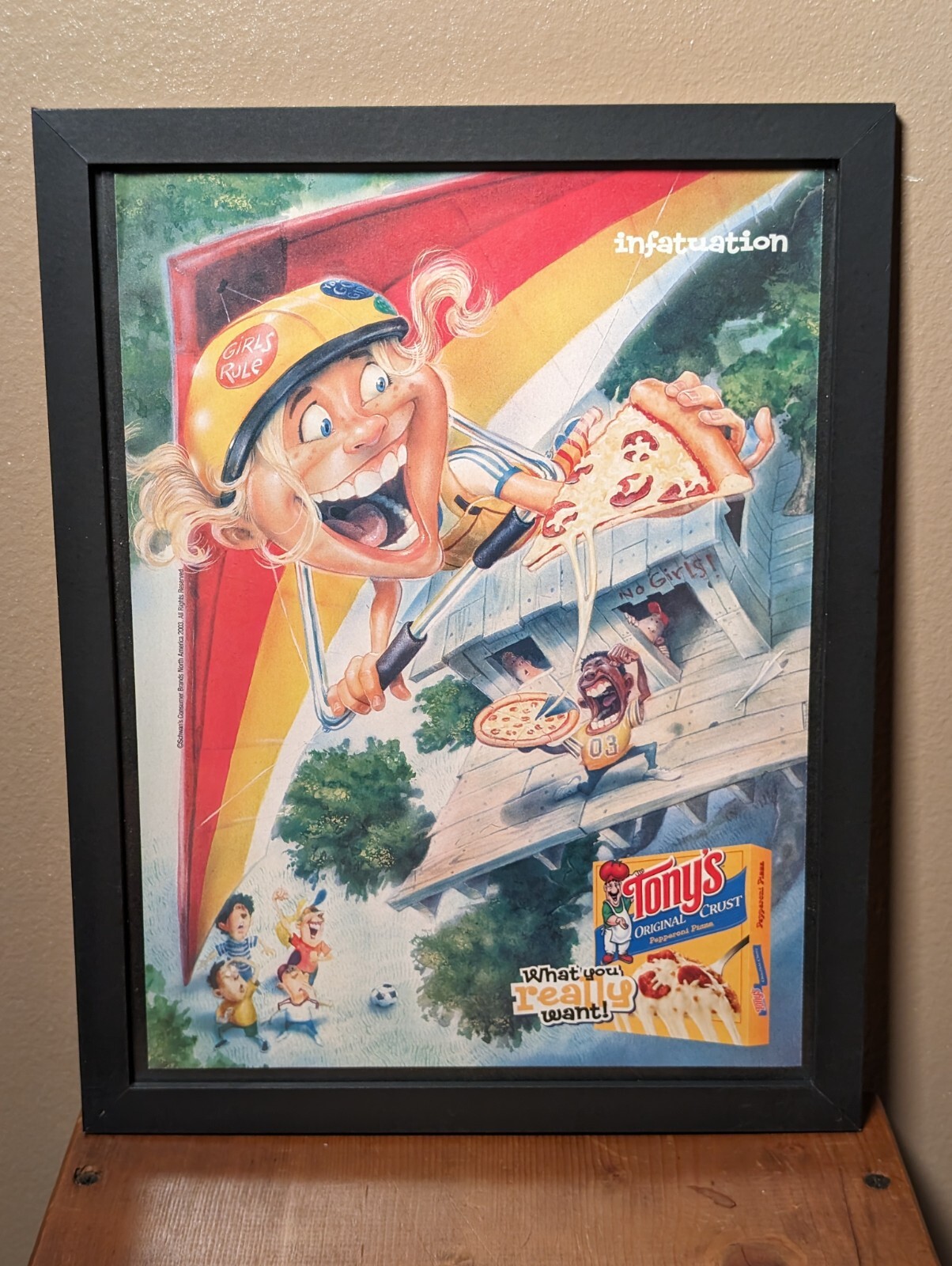 Tony\'s Pizza Vintage Promo Ad Print Poster Art 6.5/10in
