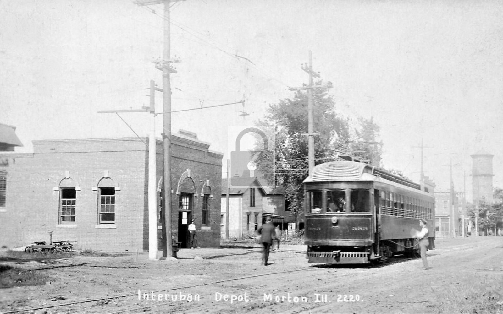 Interurban Trolley Depot Station Morton Illinois IL - Reprint