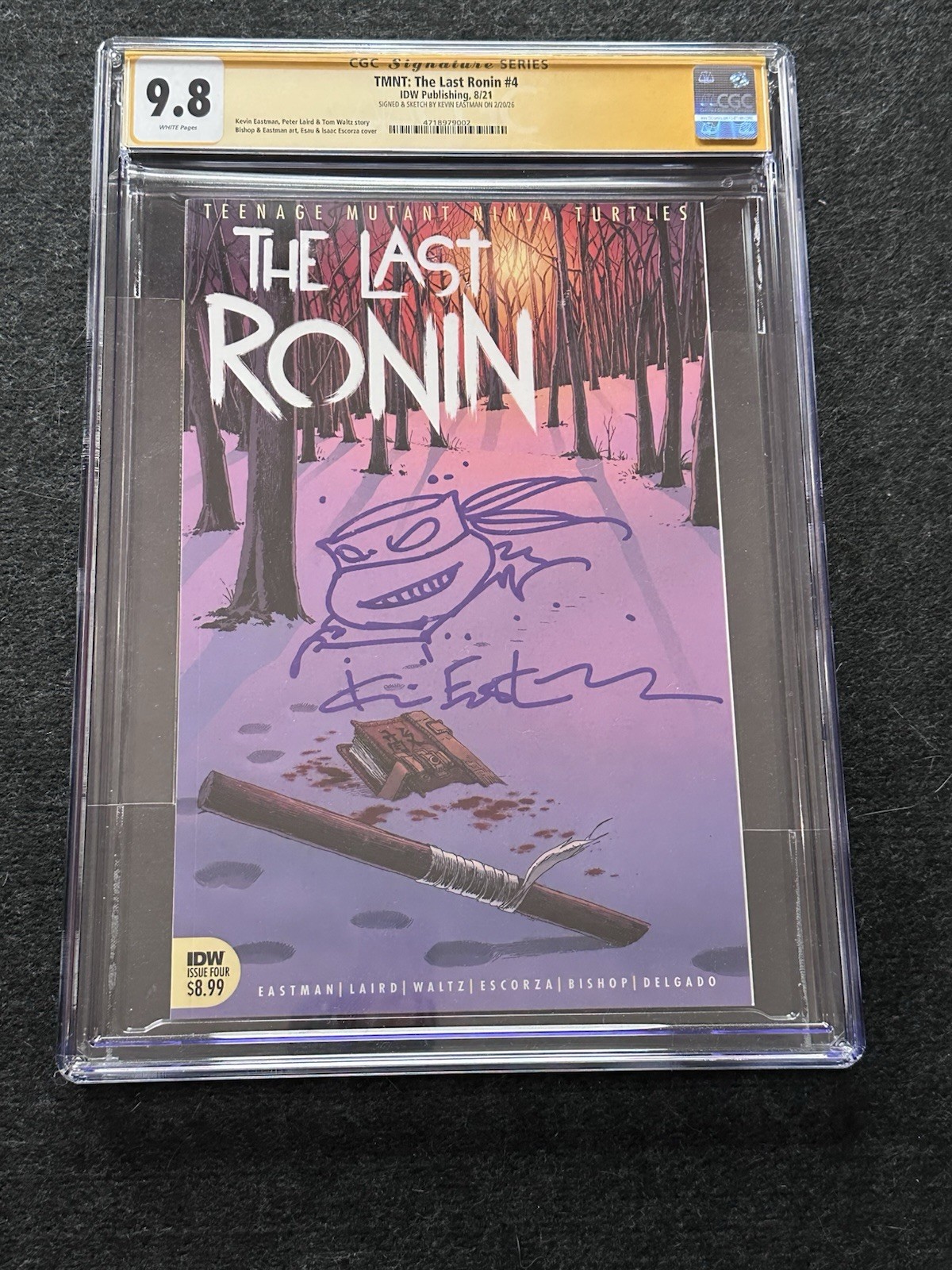 TMNT: The Last Ronin #4 CGC SS 9.8 Sign & Sketch Kevin Eastman TMNT: The Last Ronin #4 CGC SS 9.8 Sign & Sketch Kevin Eastman