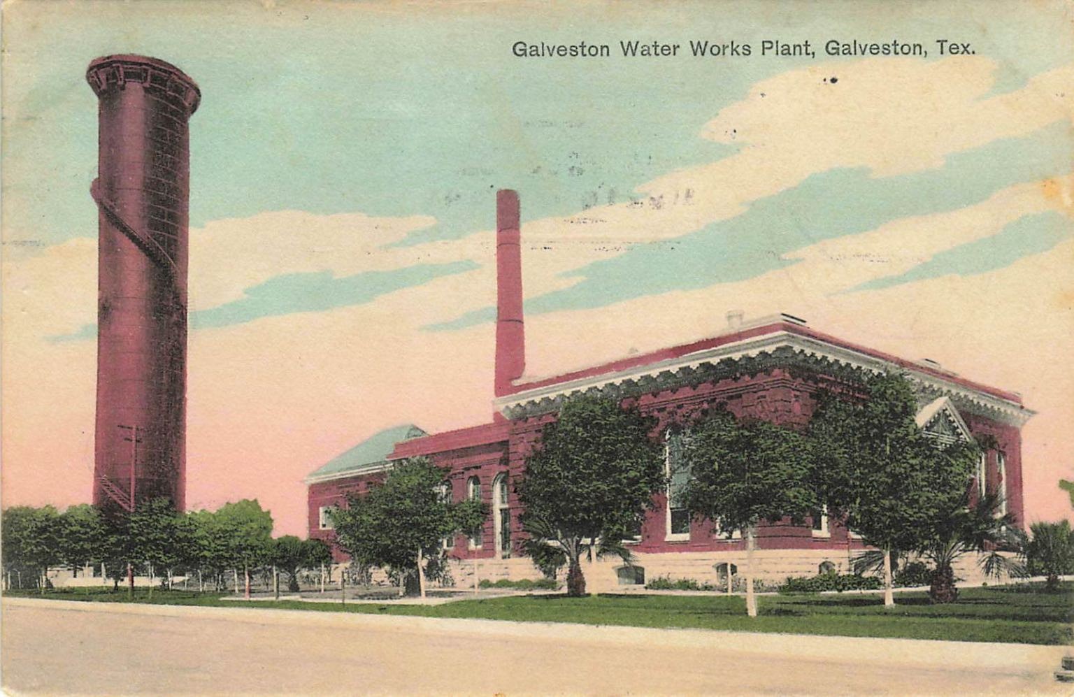 1908 Galveston Water Works Plant Texas Postcard S. H. Kress & Co. 1908 Galveston Water Works Plant Texas Postcard S. H. Kress & Co.