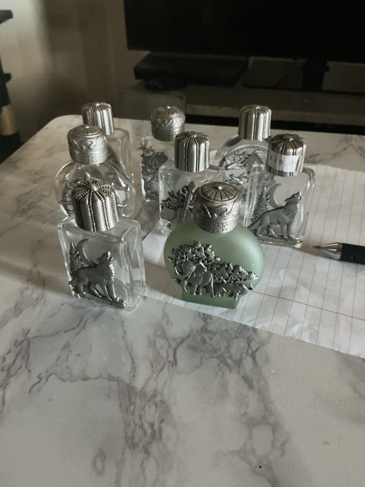 Vintage Collectible Mini Glass Perfume/ Cologne Empty Bottles- Mixed Lot of 6 Vintage Collectible Mini Glass Perfume/ Cologne Empty Bottles- Mixed Lot of 6