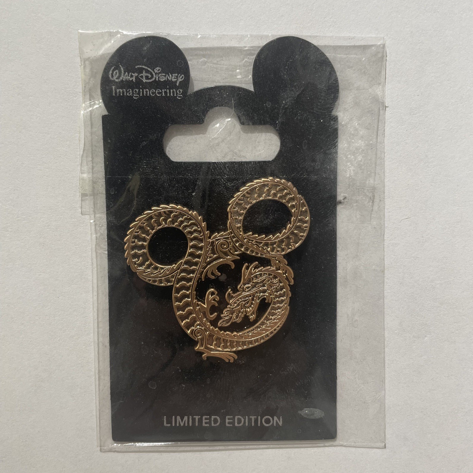 WDI LE300 Mickey Mouse Fire Breathing Dragon Small Bronze Disney Pin
