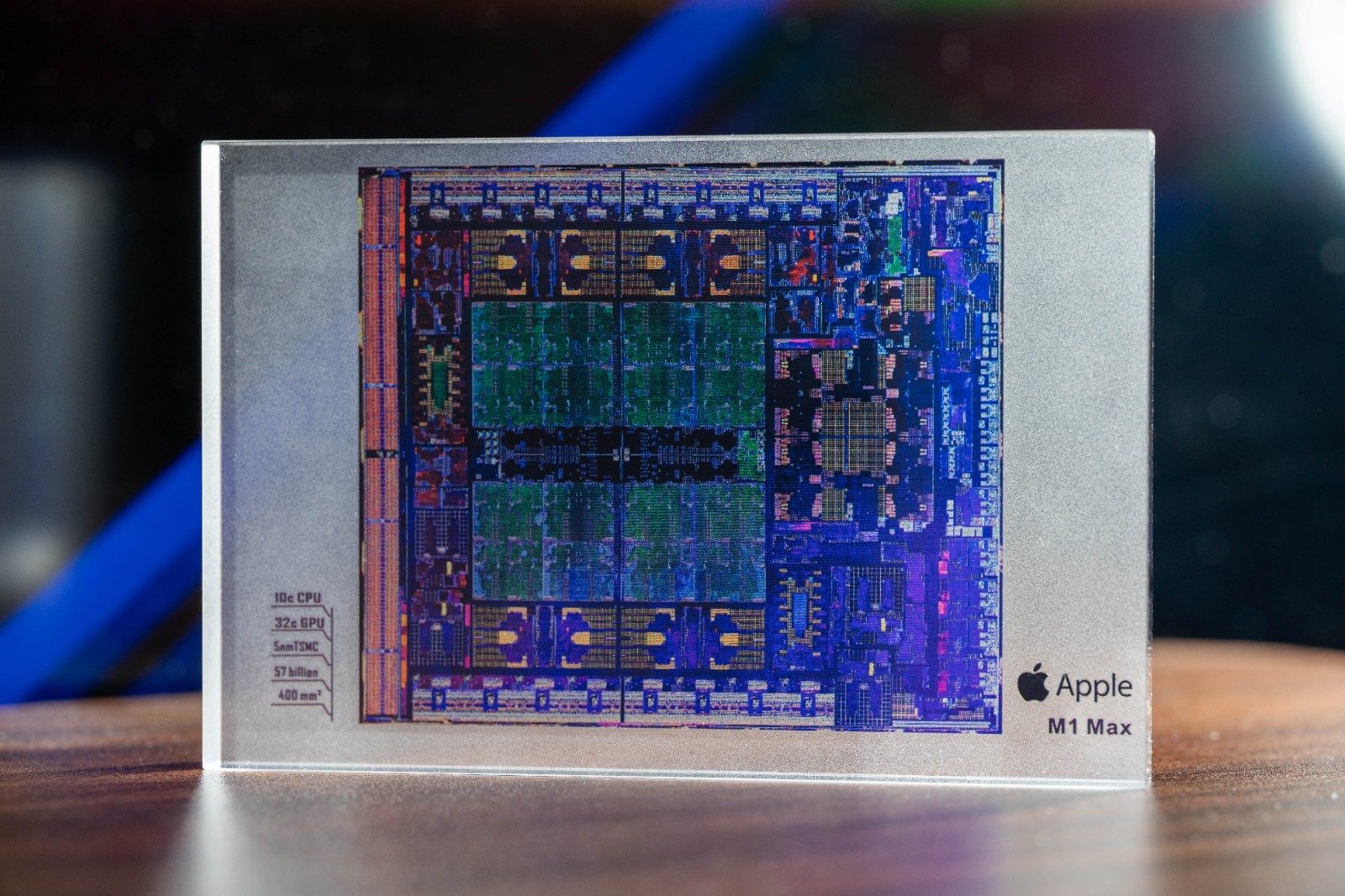 Apple M1 Max Chip Resin Art, Silicon Architecture Display, Modern Computing Tech Apple M1 Max Chip Resin Art, Silicon Architecture Display, Modern Computing Tech