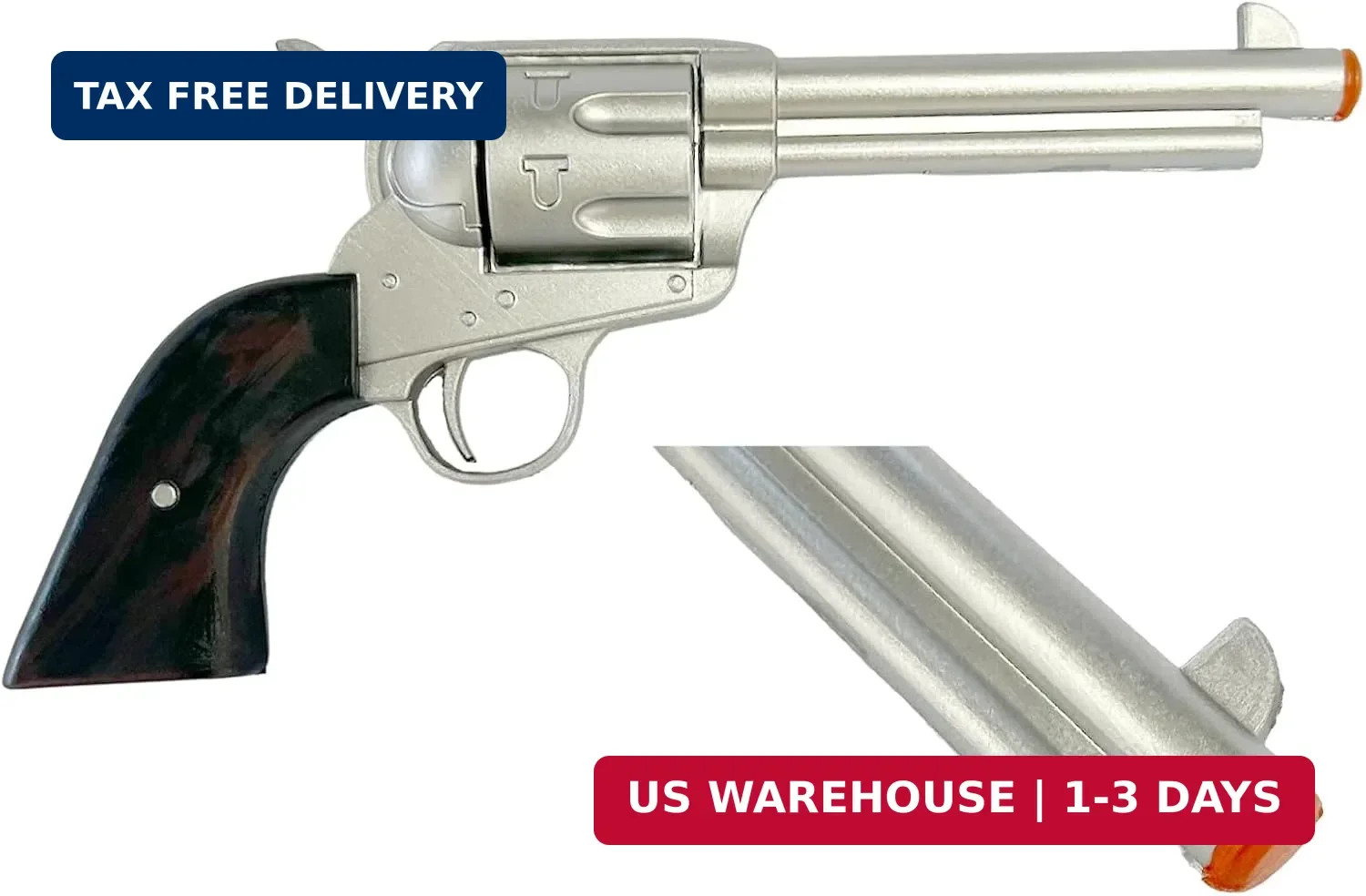 12.5 Inch Wild West Costume Prop Redemption Classic Foam Western Revolver Cowboy