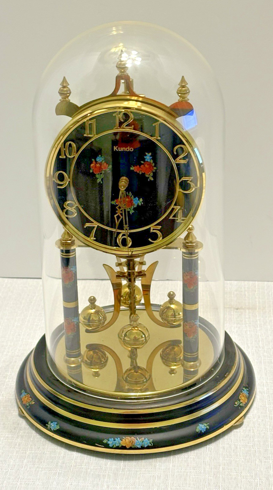 Vtg Kundo Kieninger & Obergfell 400 Day Anniversary Clock W. Germany-11\