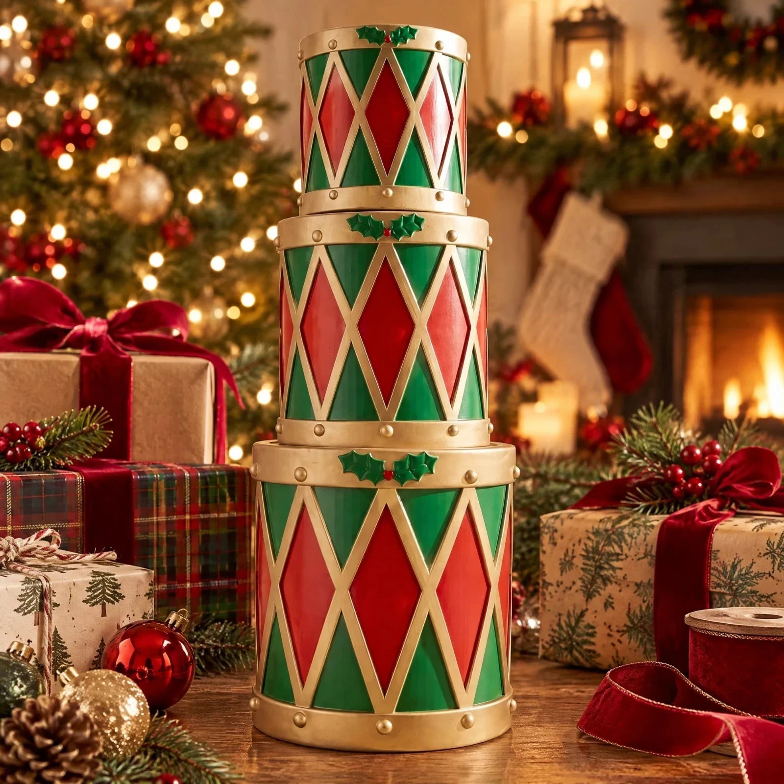 STACKED DRUMS Holiday Time 33 STACKED DRUMS Holiday Time 33