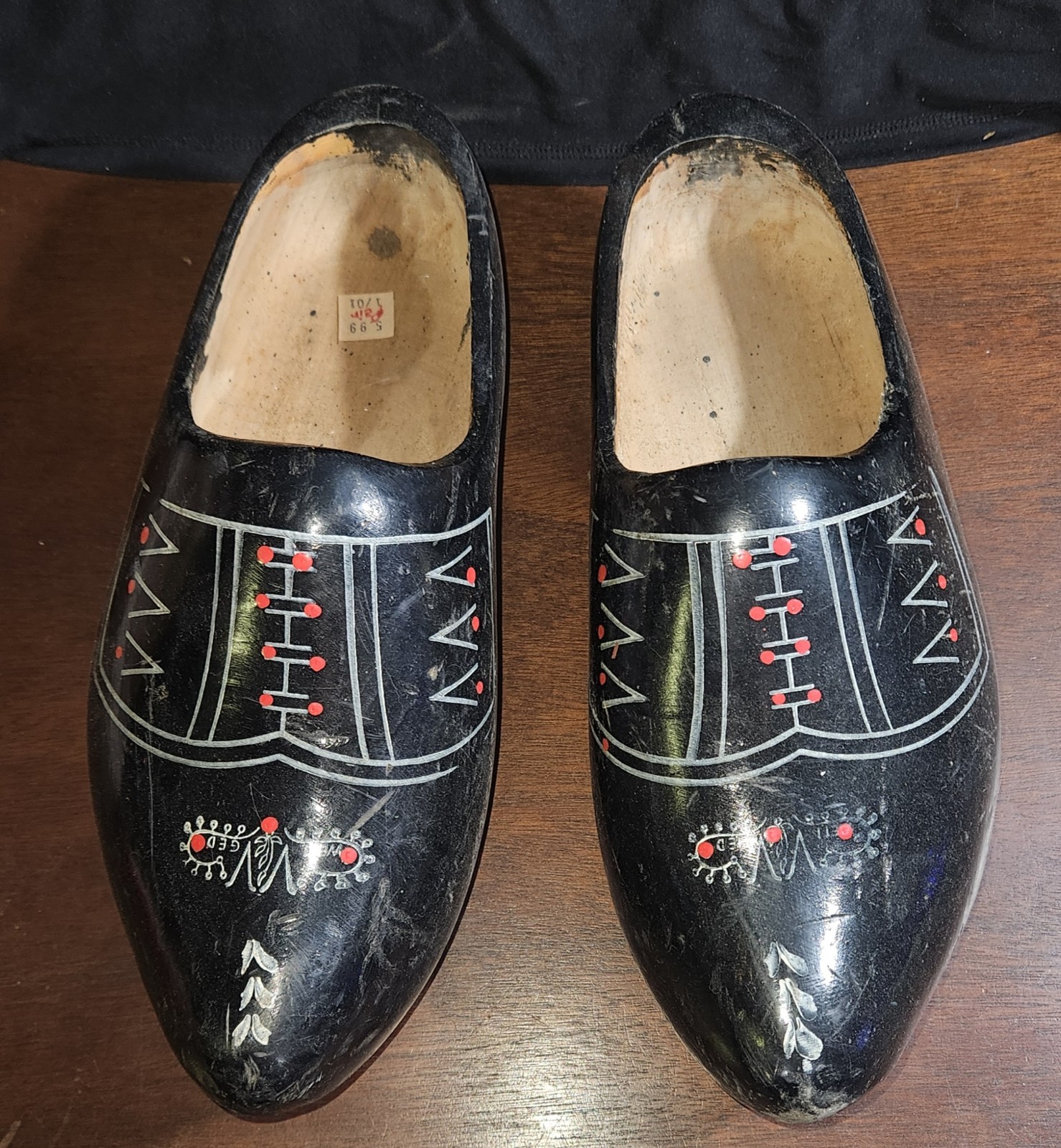 Authentic Wett Ged VV Hand Carved Holland Wooden Clogs