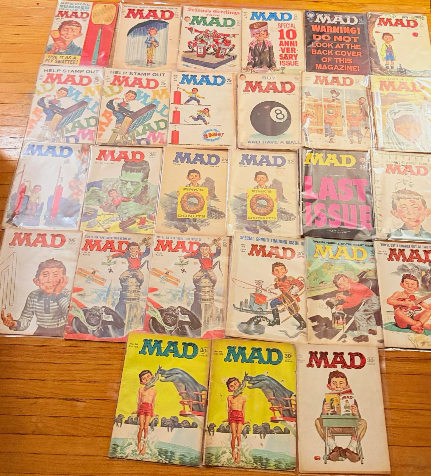 Vintage MAD Magazine Lot of 27 (1960s–1970s) Silver/Bronze Age Classic Humor Vintage MAD Magazine Lot of 27 (1960s–1970s) Silver/Bronze Age Classic Humor