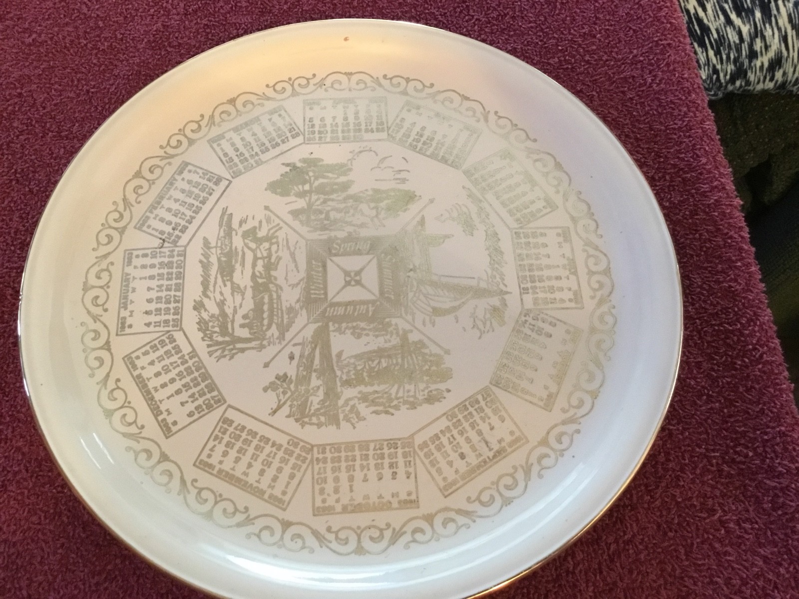 HomerLaughlin Jublie 1953 calender plate