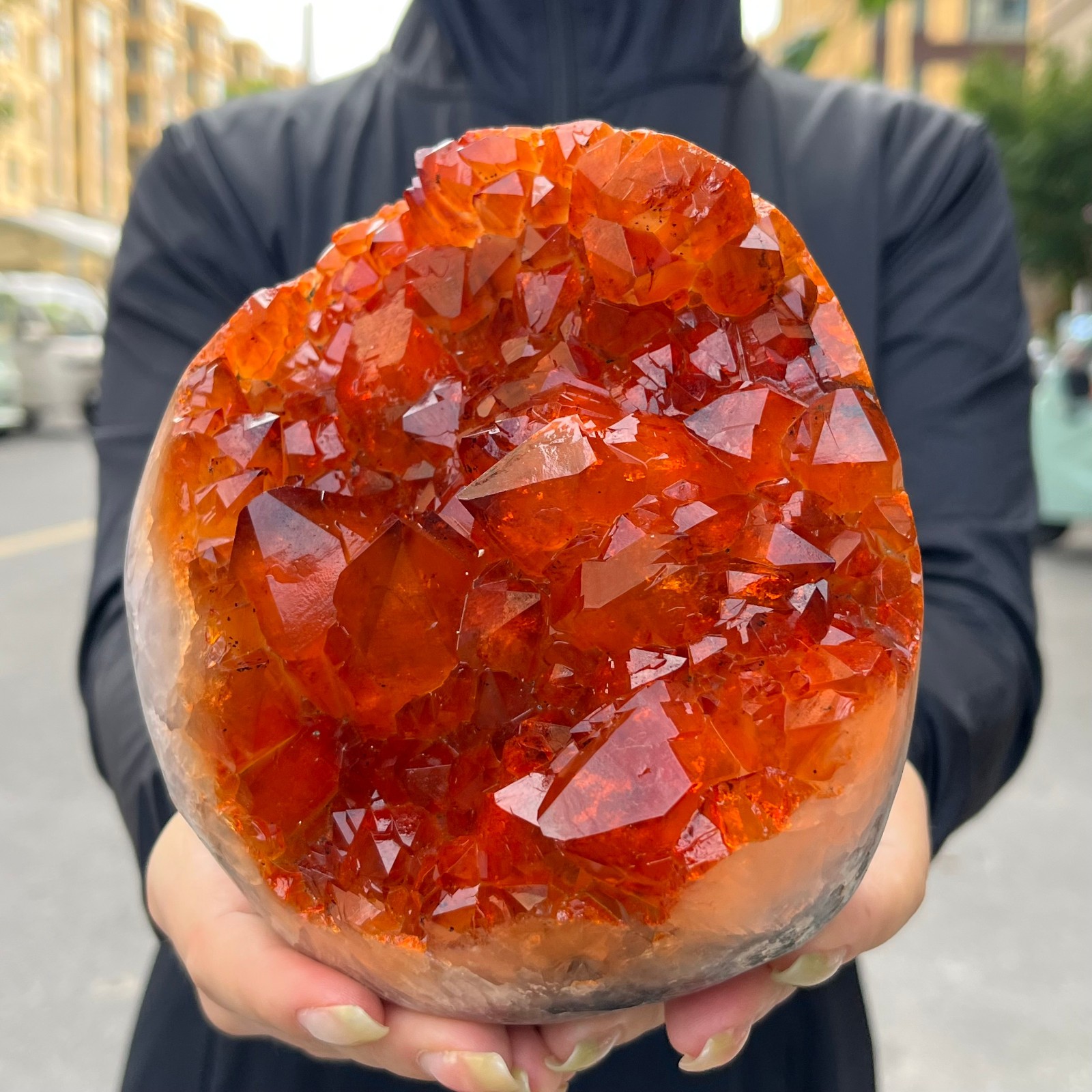 5.18LB  High quality Yellow Cluster Cave Cathedral specimen restoration