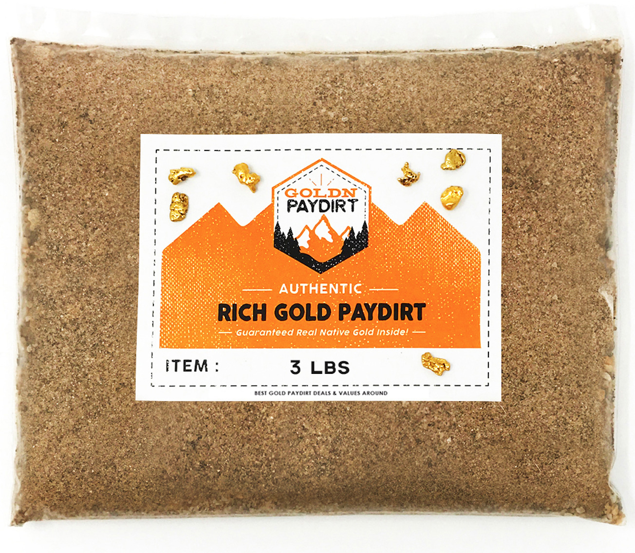 3 POUNDS Rich Unsearched Gold Paydirt - gold panning concentrates ADDED GOLD