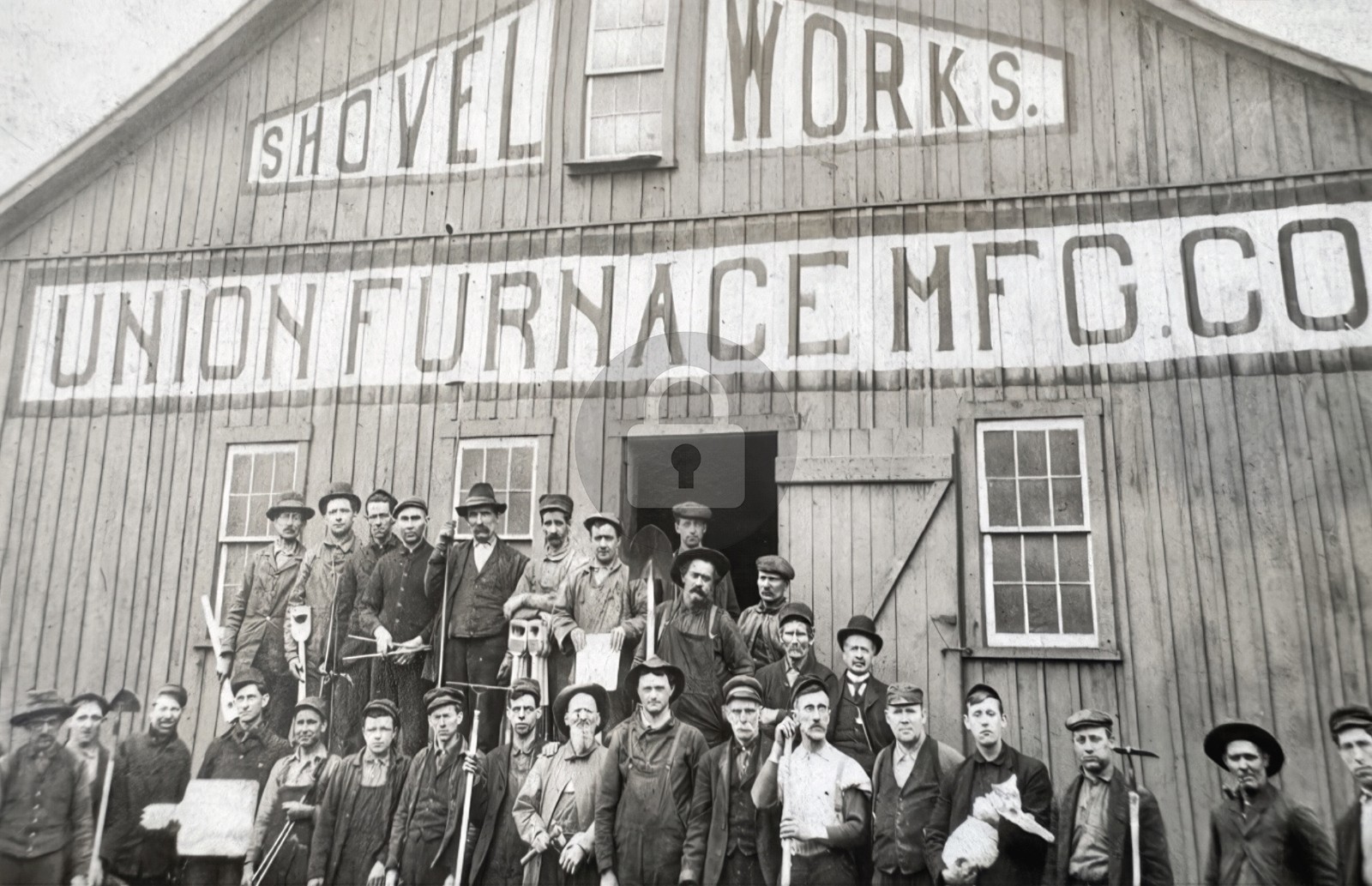 UNION FURNACE SHOVEL WORKS Huntingdon PA RPPC Photo Postcard COPY