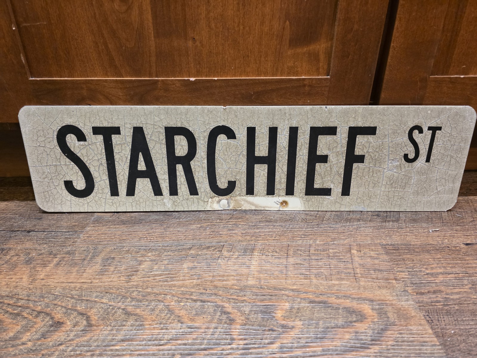 Vintage STARCHIEF ST Double-Sided Metal Street Sign 24\