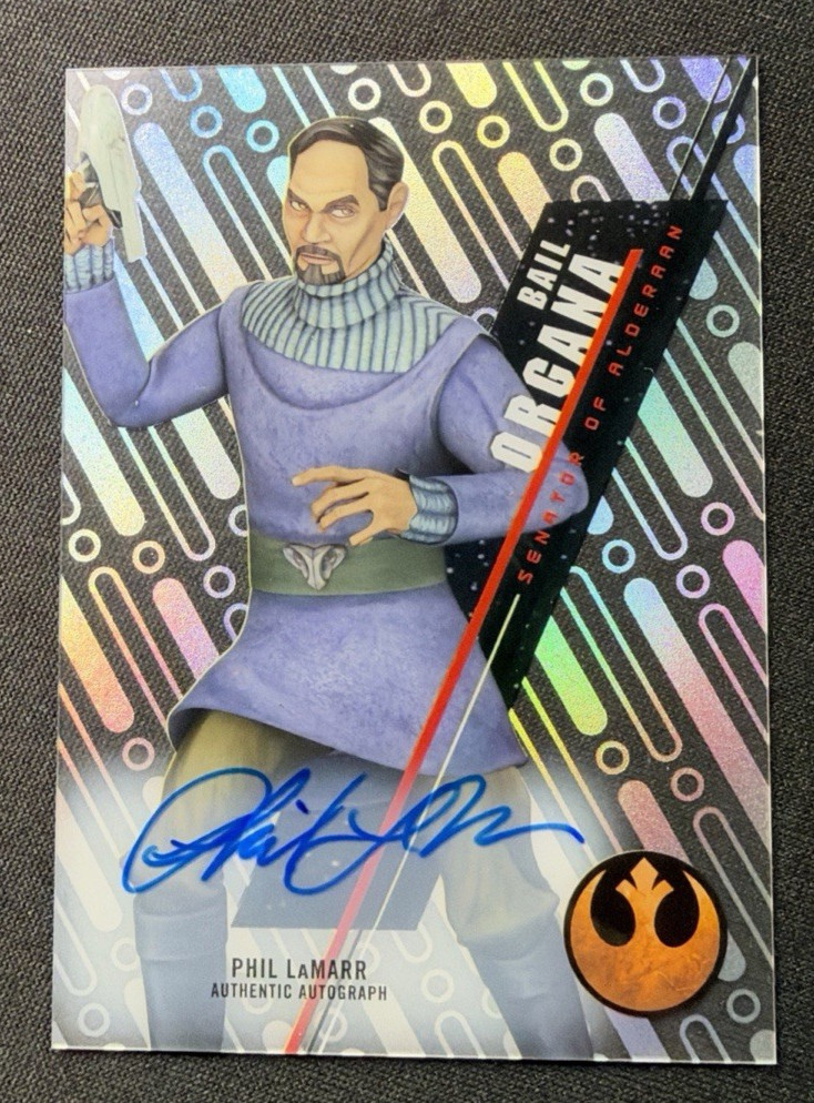 STAR WARS 2016 TOPPS HIGH TEK SW-55 Bail Organa Autograph Phil Lamarr
