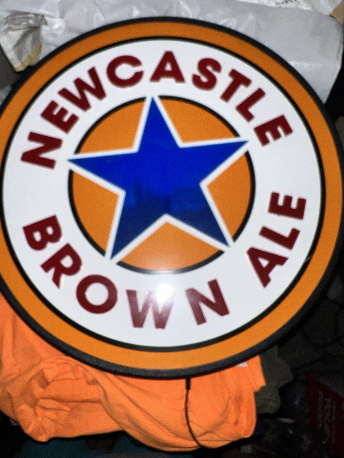 Newcastle Brown Ale LED Light Up Rare Commercial Sign Mt Vernon Beer Bar USA 17”
