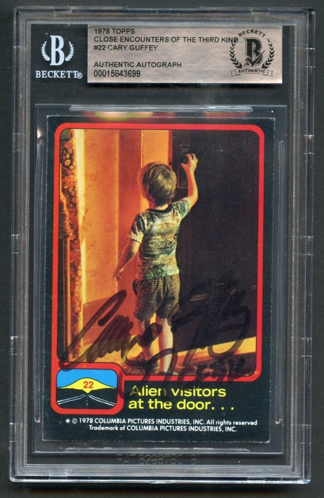 Cary Guffey #22 signed autograph 1978 Close Encounters of Third King Card BAS