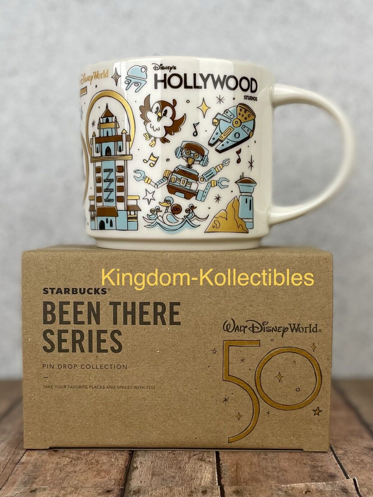 Disney Parks 50th Anniversary Hollywood Studios Been There Series Mug Starbucks 