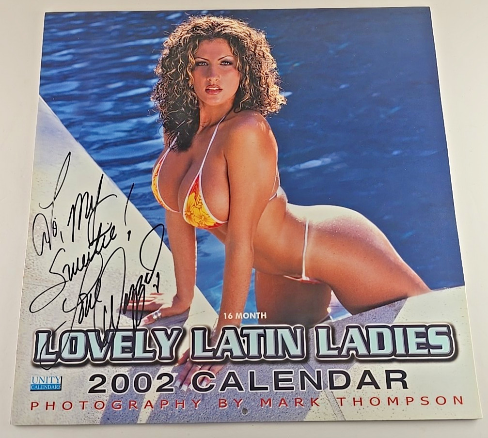 New Rare 2002 LOVELY LATIN LADIES 16 MONTH CALENDAR Signed by DAZZA New Rare 2002 LOVELY LATIN LADIES 16 MONTH CALENDAR Signed by DAZZA
