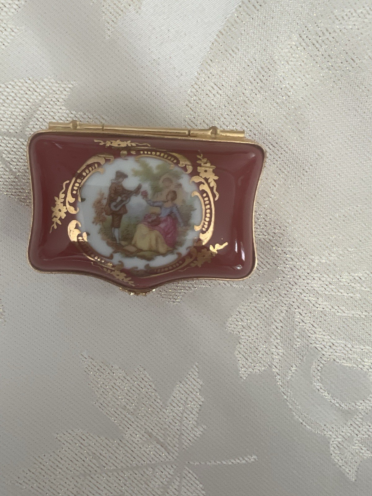 Vintage Limoges Castel Porcelain Trinket Box