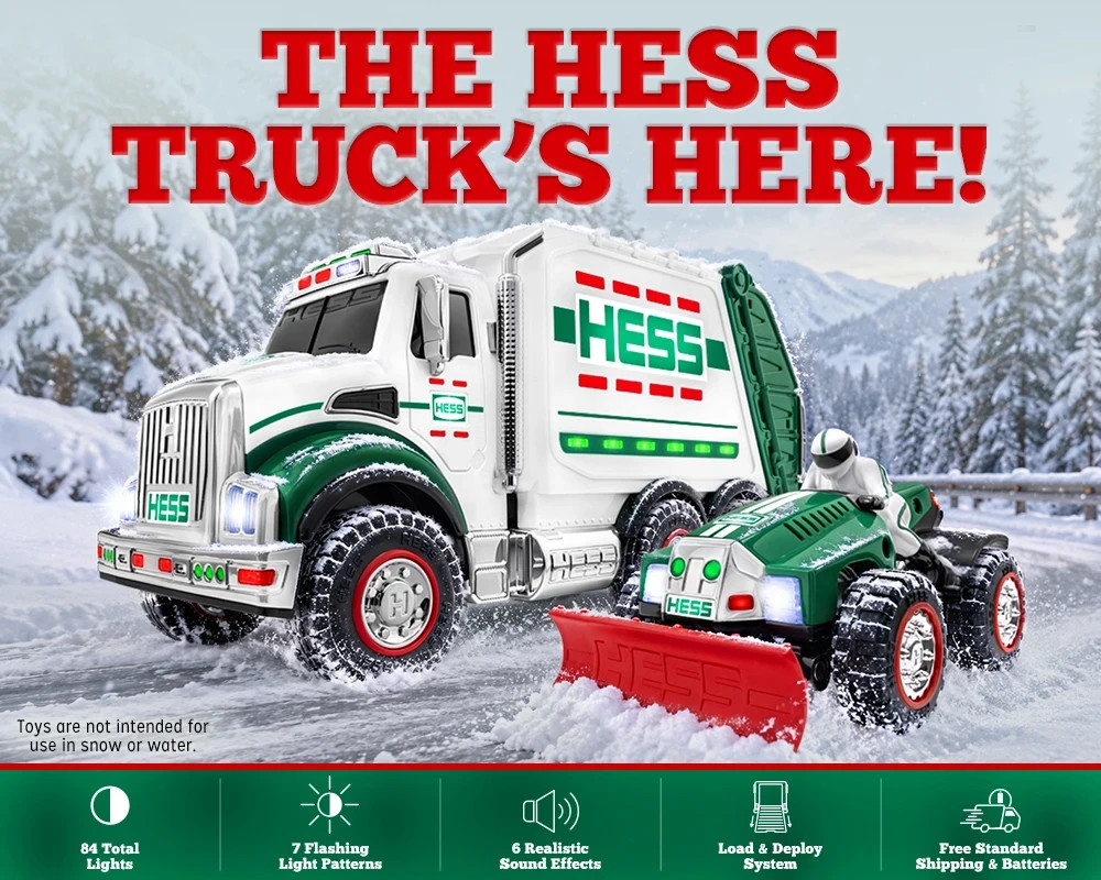 hess 2026 Hauler Truck and Snow Plow