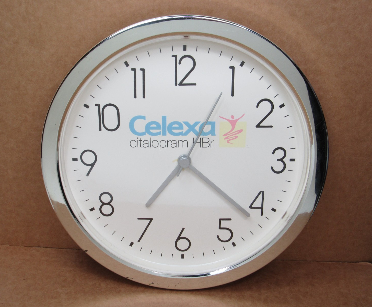 RARE Vtg Celexa Wall Clock Pharmaceutical Drug Advertising Marketing Promo Ad