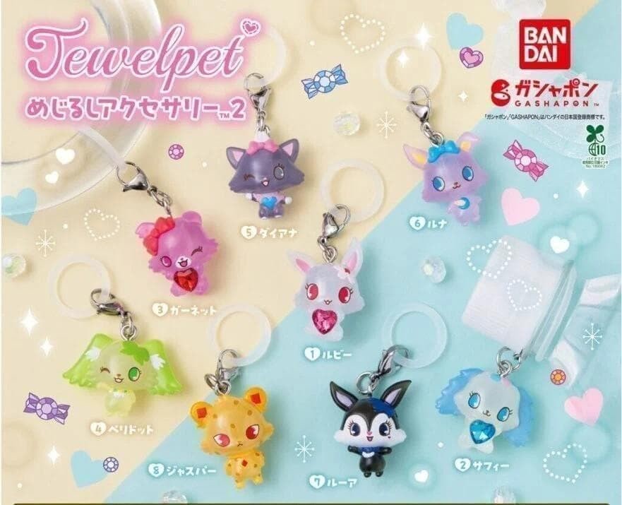 Jewelpet Mejirushi Accessory 2 complete set 8 Capsule Toy NEW
