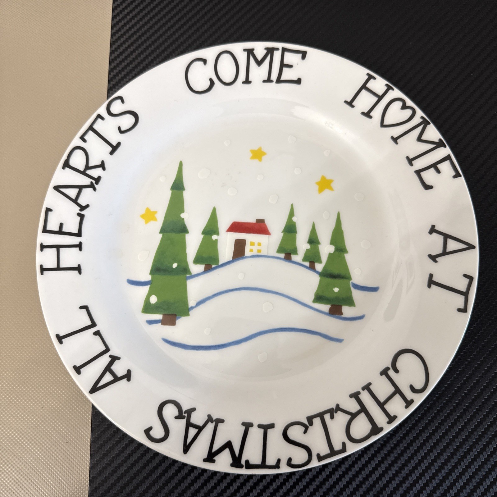VTG 1998 All Hearts Come Home For Christmas Plate By L.T.D. Commodities 9
