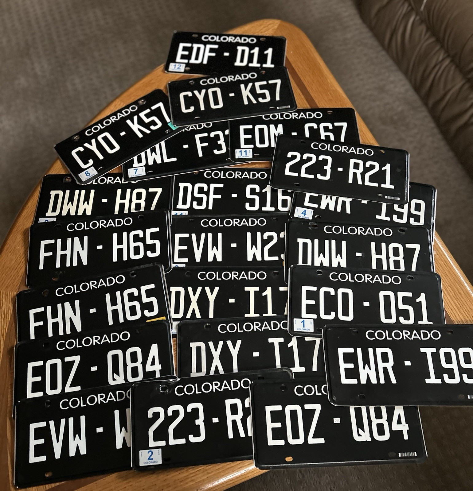 Best Deal On eBay One or MANY - COLORADO BLACK OUT License Plate(s)
