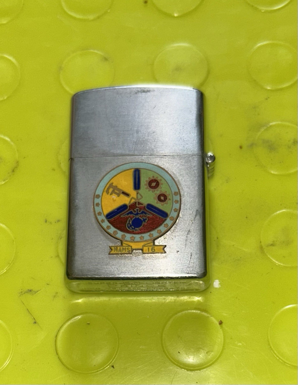 Vintage 1950s Atlantis Lighter Thule Officers Open Mess Greenland In Box Fine