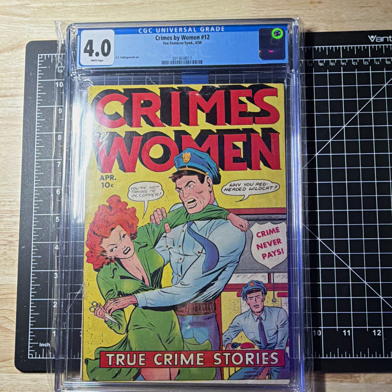 Crimes by Women #12 CGC 4.0 Golden Age Crime Fox Features Synd., Inc.