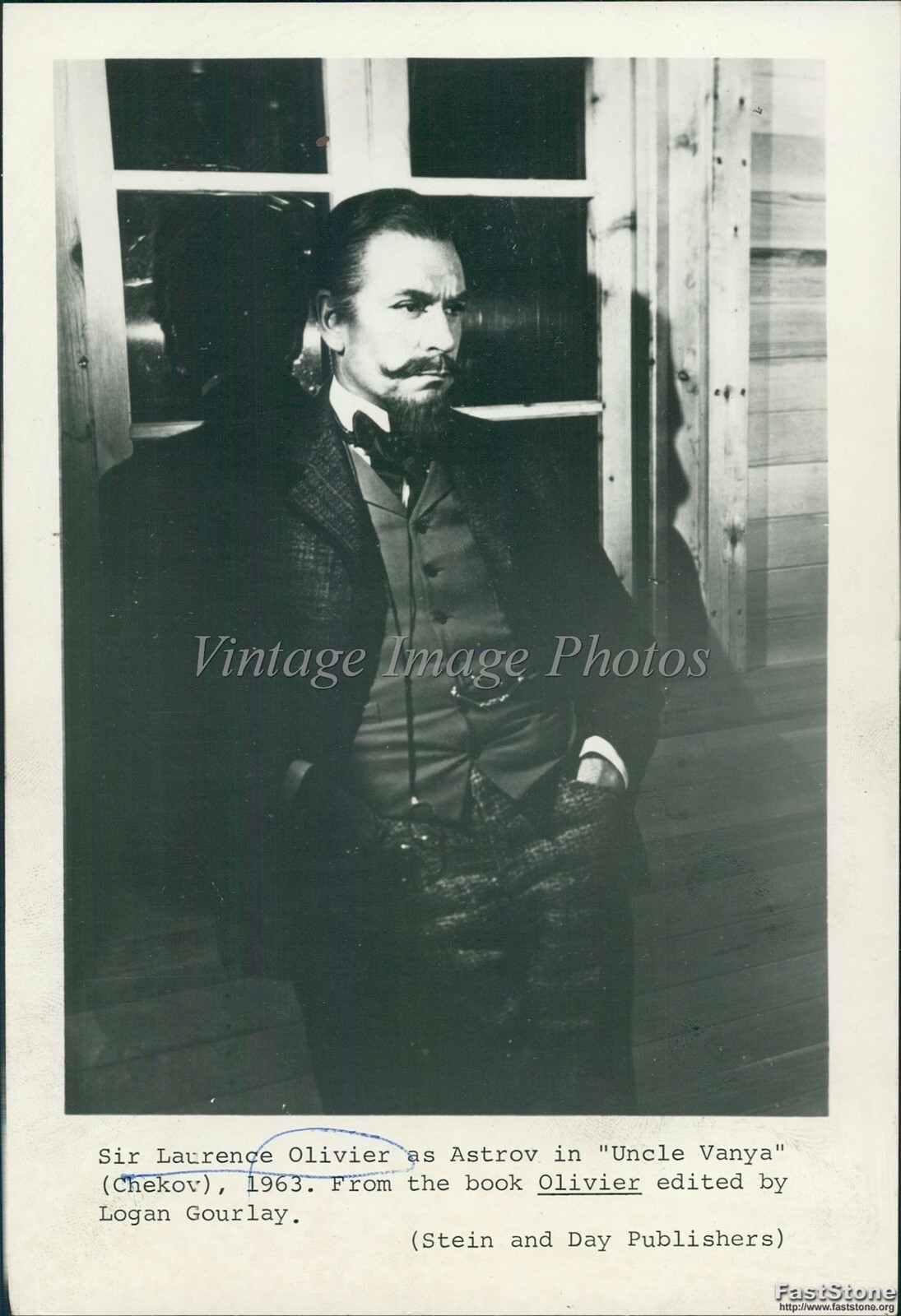 1963 Sir Laurence Olivier In Uncle Vanya Logan Gourlays Bio Authors Photo 5x7