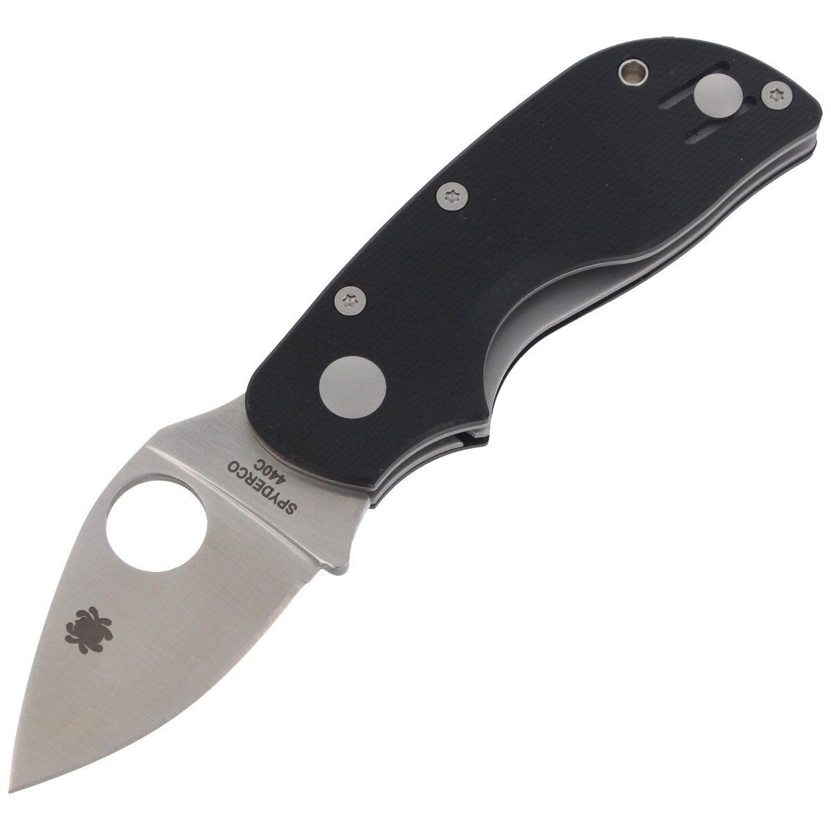 Spyderco Chicago G-10 Black PlainEdge Knife (C130GP)