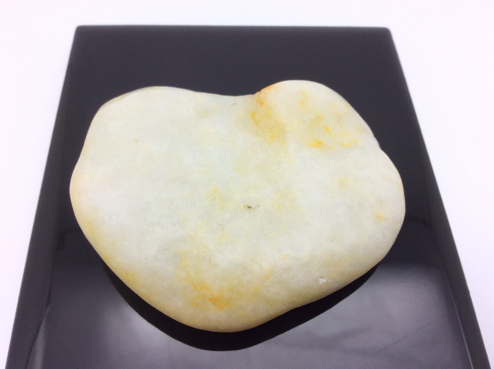 Hotan White Nephrite Jade Pebble Gem Stone Hetian River Specimen China #40