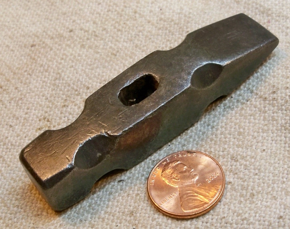 Vintage Forged 3 3/4 oz Cross Peen Hammer Head Working Collectible Old Tool READ