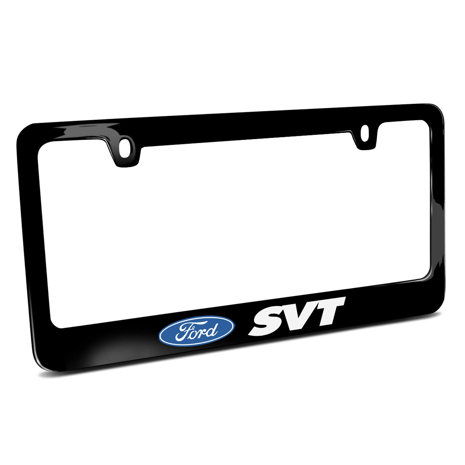 Ford SVT UV-LED Printed American-Made Black Metal License Plate Frame