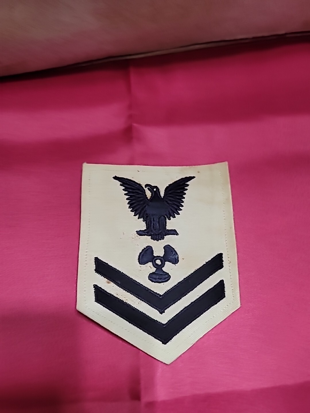 LR0637 Original WW2 US Navy Rate for Machinist Mate Petty Off 1st Class L2C