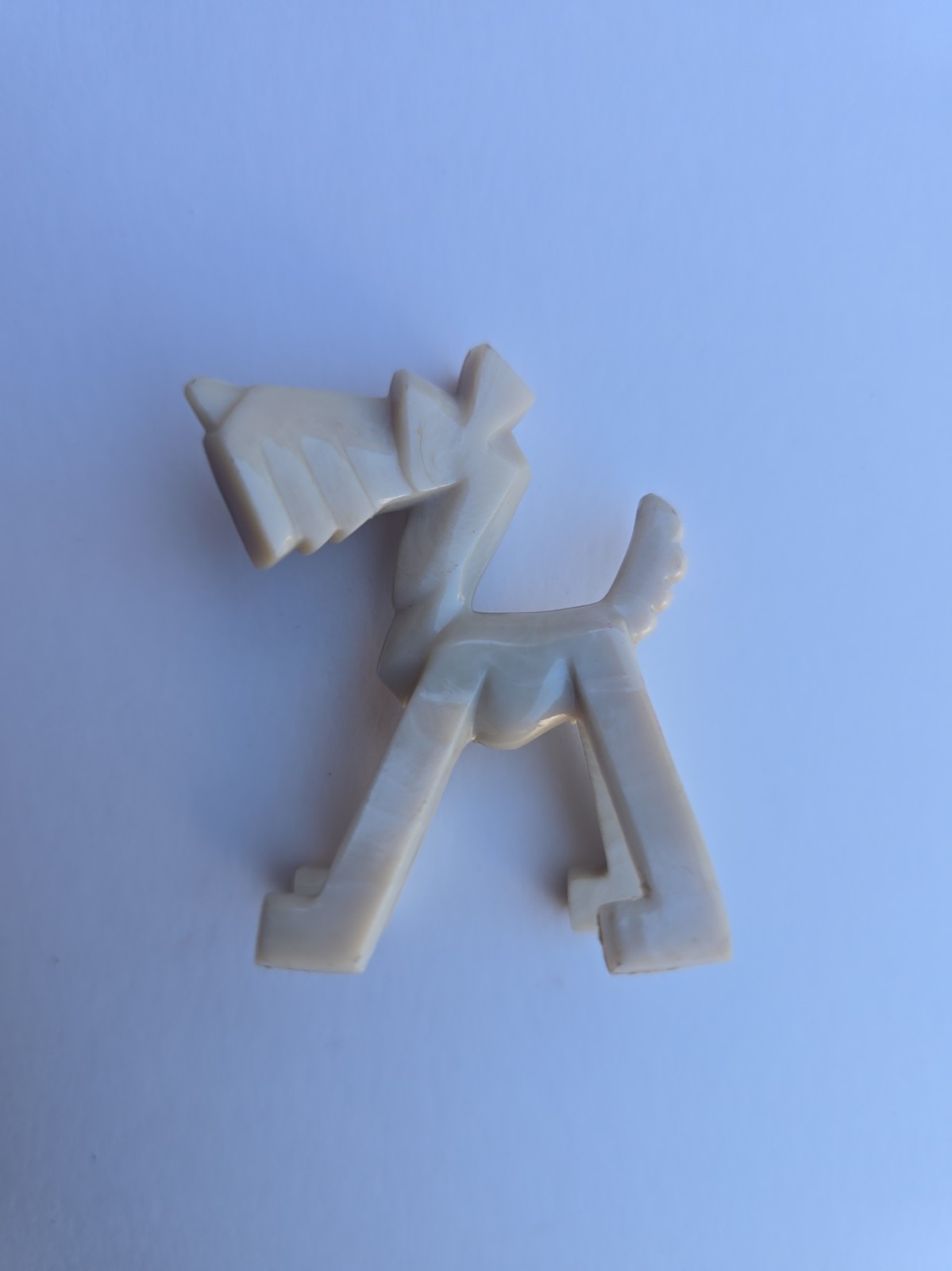 Nosco Don Manning Vintage Lucite Art Deco Miniature Scottish Terrier White
